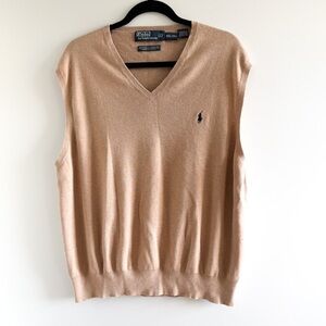 Ralph Lauren Tan Sweater Vest